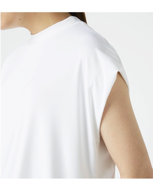 Go to by mizuno(ゴートゥーバイミズノ)の「UVカットストレッチフレンチスリーブTシャツ(Tシャツ/カットソー・レディース・オフホワイト/ネイビー/ピンク・M/L)」の16枚目の写真