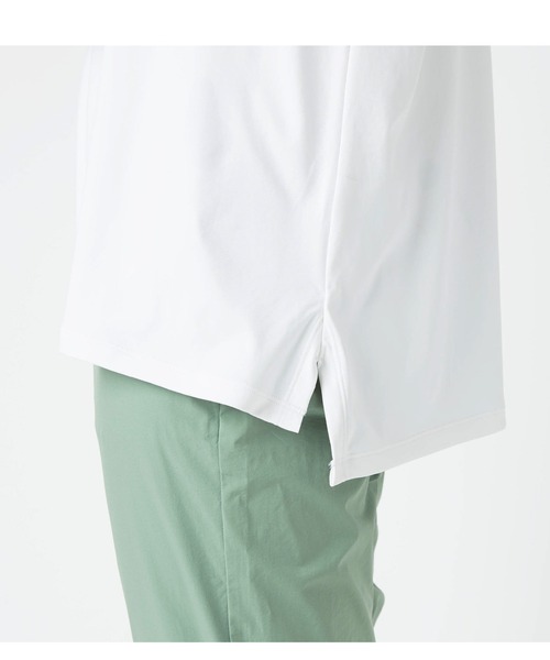 Go to by mizuno(ゴートゥーバイミズノ)の「UVカットストレッチフレンチスリーブTシャツ(Tシャツ/カットソー・レディース・オフホワイト/ネイビー/ピンク・M/L)」の14枚目の写真