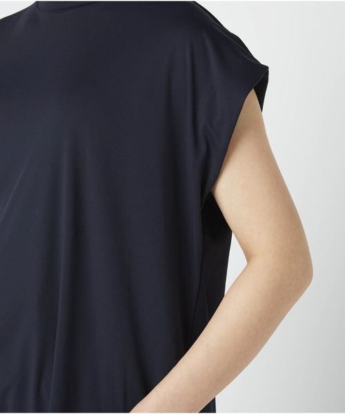Go to by mizuno(ゴートゥーバイミズノ)の「UVカットストレッチフレンチスリーブTシャツ(Tシャツ/カットソー・レディース・オフホワイト/ネイビー/ピンク・M/L)」の10枚目の写真