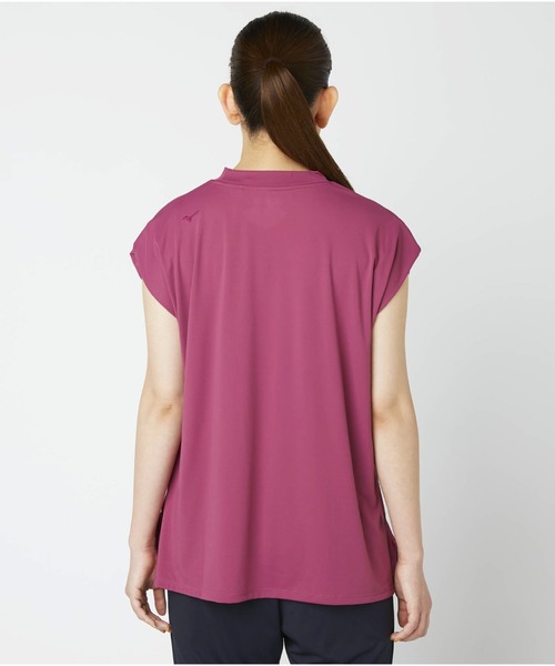Go to by mizuno(ゴートゥーバイミズノ)の「UVカットストレッチフレンチスリーブTシャツ(Tシャツ/カットソー・レディース・オフホワイト/ネイビー/ピンク・M/L)」の17枚目の写真