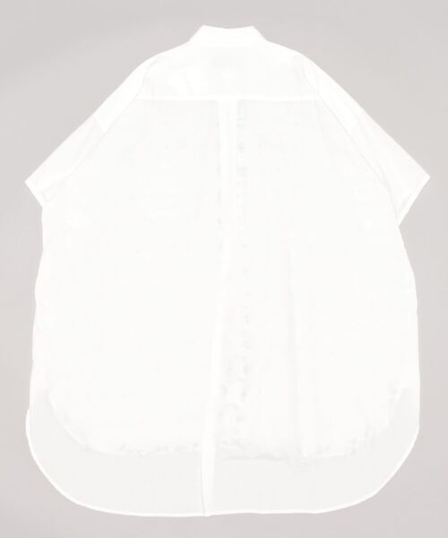 gomme（ゴム）の「リボンカットＪＱ　ロングシャツ（シャツ/ブラウス・レディース・ブラック×ブラック/ホワイト×ブラック・MEDIUM）」の11枚目の写真