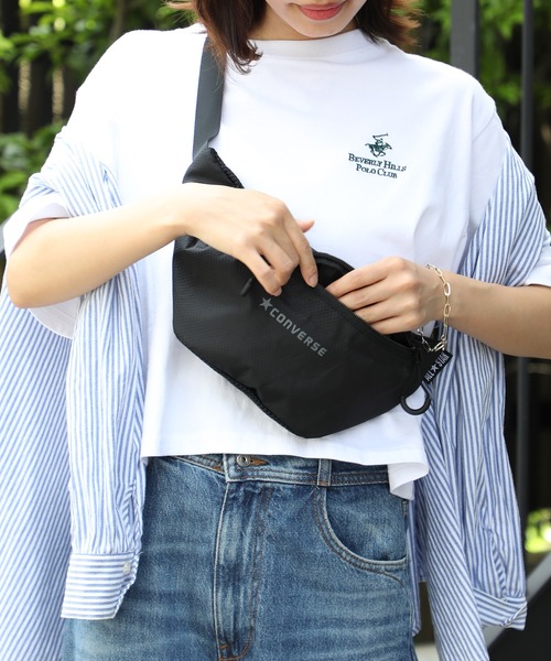 CONVERSE（コンバース）の「【CONVERSE】CV リップロゴウエストバッグ ※（ボディバッグ/ウエストポーチ・レディース・グレー/ブラック/パープル/オレンジ・FREE）」の13枚目の写真