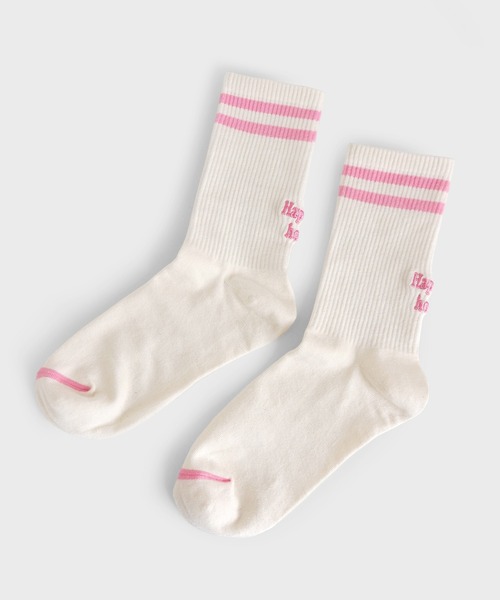 minia（ミニア）の「ラインロゴソックス（ソックス/靴下・レディース・ブルー/ブラック/ピンク/オレンジ系・FREE）」の14枚目の写真