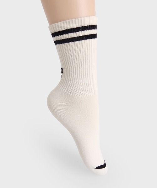 minia（ミニア）の「ラインロゴソックス（ソックス/靴下・レディース・ブルー/ブラック/ピンク/オレンジ系・FREE）」の10枚目の写真