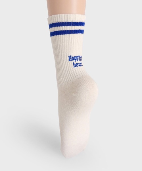 minia（ミニア）の「ラインロゴソックス（ソックス/靴下・レディース・ブルー/ブラック/ピンク/オレンジ系・FREE）」の17枚目の写真