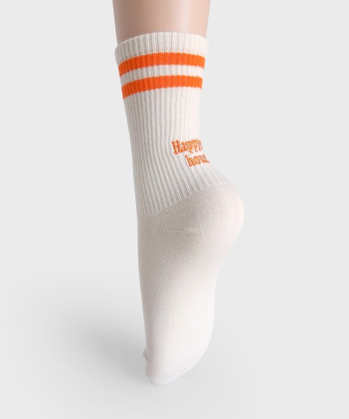 minia（ミニア）の「ラインロゴソックス（ソックス/靴下・レディース・ブルー/ブラック/ピンク/オレンジ系・FREE）」の13枚目の写真