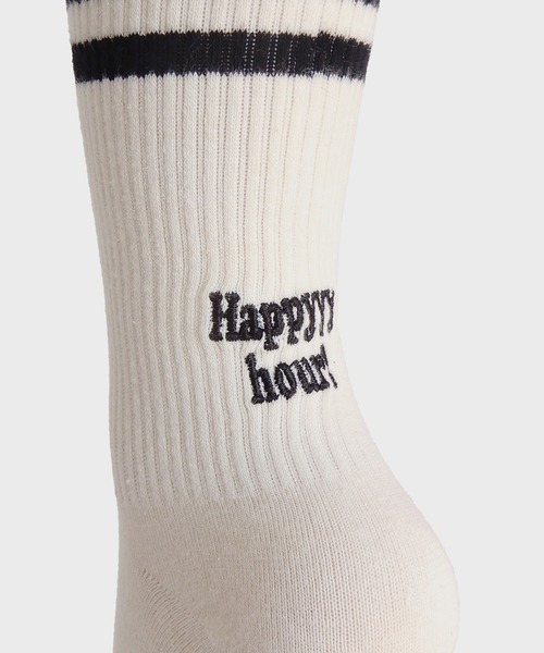 minia（ミニア）の「ラインロゴソックス（ソックス/靴下・レディース・ブルー/ブラック/ピンク/オレンジ系・FREE）」の12枚目の写真