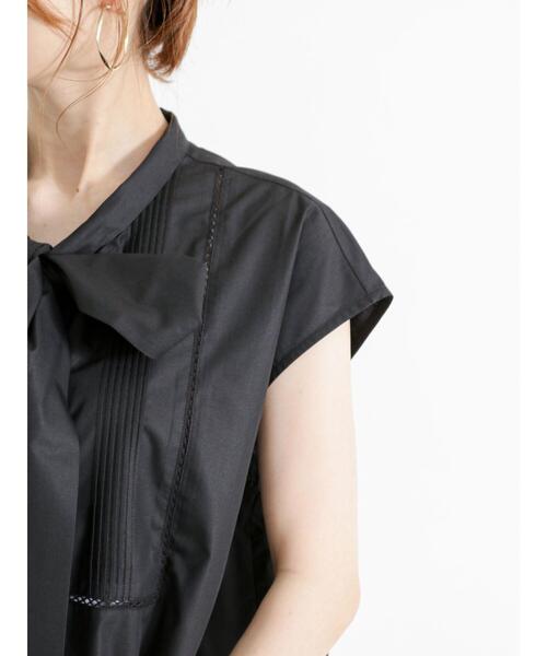 Te chichi（テチチ）の「ハシゴレースボウタイブラウス（シャツ/ブラウス・レディース・ブラック/オフホワイト/ブルー・F）」の15枚目の写真