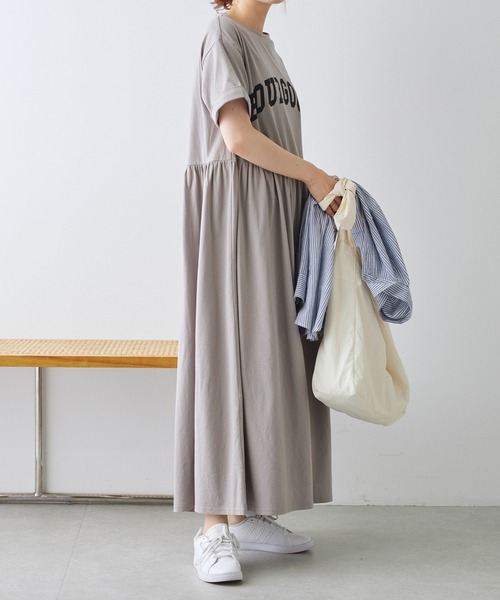 BONLECILL ワンピース 「2025SS新作」コード刺繍 フリルネック