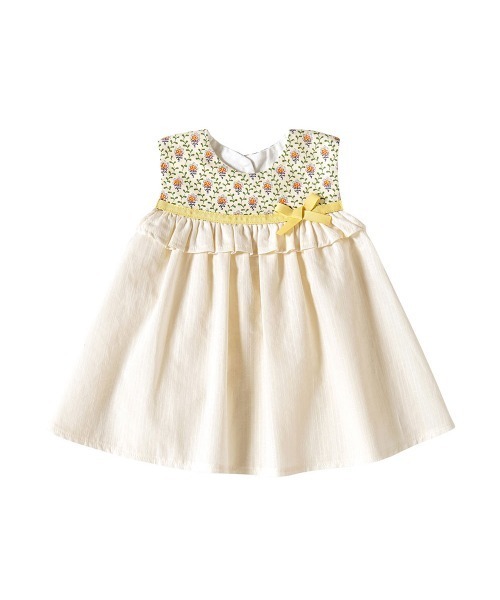 SOULEIADO（ベビー）（ソレイアード）の「【SOULEIADO】 着るスタイドレス（スタイ/よだれかけ・キッズ・グリーン/アイボリー・ONE SIZE）」の7枚目の写真