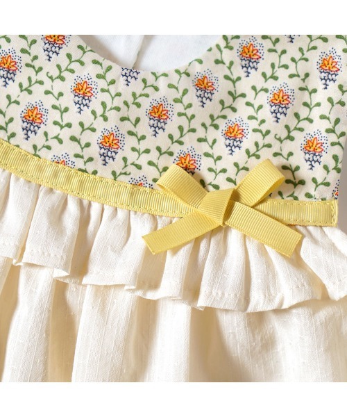 SOULEIADO（ベビー）（ソレイアード）の「【SOULEIADO】 着るスタイドレス（スタイ/よだれかけ・キッズ・グリーン/アイボリー・ONE SIZE）」の11枚目の写真