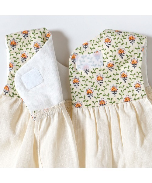 SOULEIADO（ベビー）（ソレイアード）の「【SOULEIADO】 着るスタイドレス（スタイ/よだれかけ・キッズ・グリーン/アイボリー・ONE SIZE）」の12枚目の写真