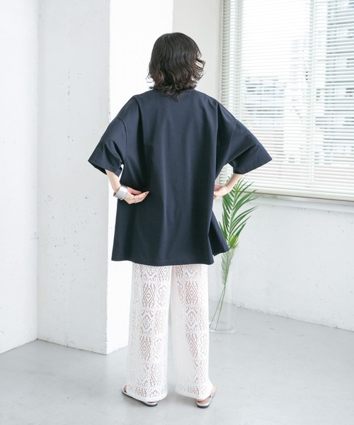 KBF（ケイビーエフ）の「ストレートレースパンツ（その他パンツ・レディース・オフホワイト/ダークブラウン/アイボリー・ONE）」の12枚目の写真