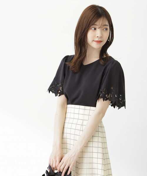 PROPORTION BODY DRESSING（プロポーションボディドレッシング）の「フレア刺繍ブラウス（シャツ/ブラウス・レディース・ブラック/ピンク/ホワイト系その他・SMALL/MEDIUM）」の6枚目の写真