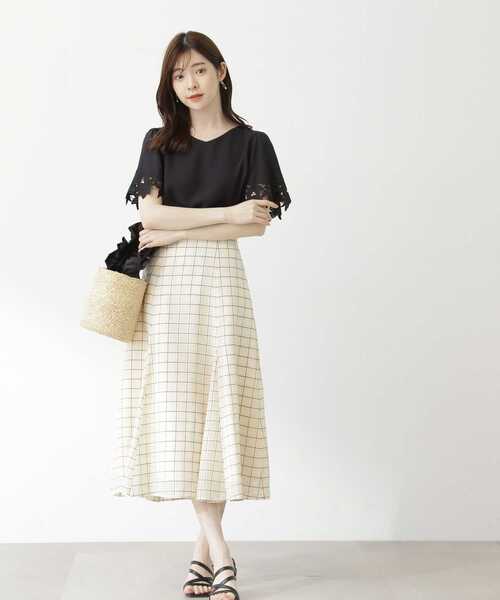 PROPORTION BODY DRESSING（プロポーションボディドレッシング）の「フレア刺繍ブラウス（シャツ/ブラウス・レディース・ブラック/ピンク/ホワイト系その他・SMALL/MEDIUM）」の14枚目の写真