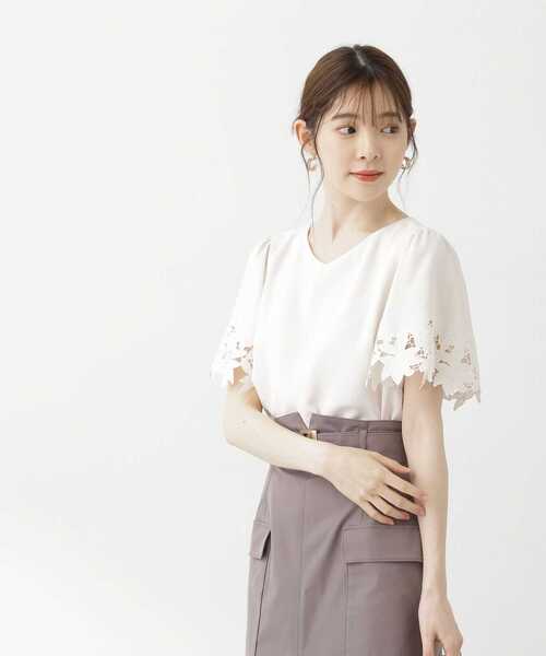 PROPORTION BODY DRESSING（プロポーションボディドレッシング）の「フレア刺繍ブラウス（シャツ/ブラウス・レディース・ブラック/ピンク/ホワイト系その他・SMALL/MEDIUM）」の16枚目の写真