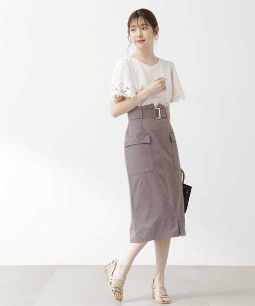 PROPORTION BODY DRESSING（プロポーションボディドレッシング）の「フレア刺繍ブラウス（シャツ/ブラウス・レディース・ブラック/ピンク/ホワイト系その他・SMALL/MEDIUM）」の7枚目の写真