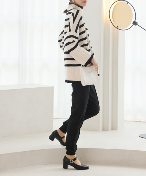 VIVIAN（ヴィヴィアン）の「スクエアトゥストラップパンプス（パンプス・レディース・ブラック/ブラック系その他/グレー系その他7・S/M/L/LL）」の7枚目の写真