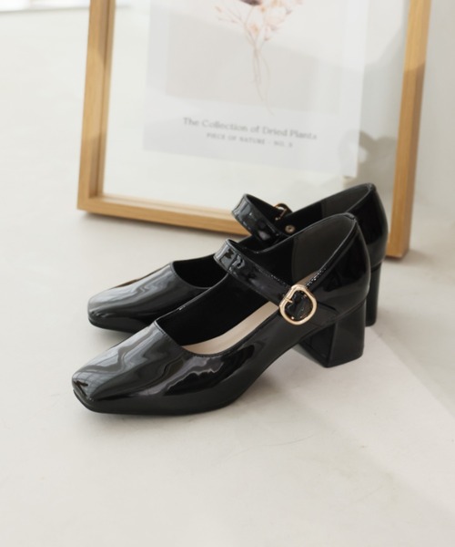 VIVIAN（ヴィヴィアン）の「スクエアトゥストラップパンプス（パンプス・レディース・ブラック/ブラック系その他/グレー系その他7・S/M/L/LL）」の11枚目の写真