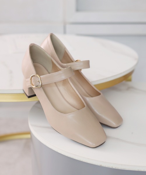 VIVIAN（ヴィヴィアン）の「スクエアトゥストラップパンプス（パンプス・レディース・ブラック/ブラック系その他/グレー系その他7・S/M/L/LL）」の20枚目の写真