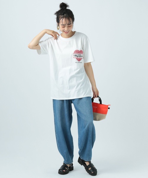 BAYFLOW(ベイフロー)の「エンブロイダリーTシャツ(Tシャツ/カットソー・レディース・グレー/オフホワイト/チャコール・FREE)」の18枚目の写真