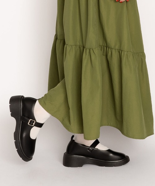 チャンメリー ライトチャンキーソール メリージェーン パンプス（パンプス