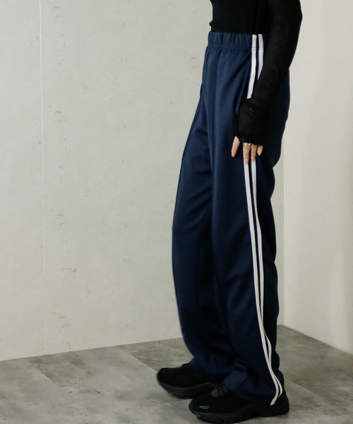 Per sist ence(パーシエンス)の「Per sist ence/パーシエンス ジャージトラックパンツ(その他パンツ・レディース・ブラック/ネイビー/グレー・FREE)」の3枚目の写真