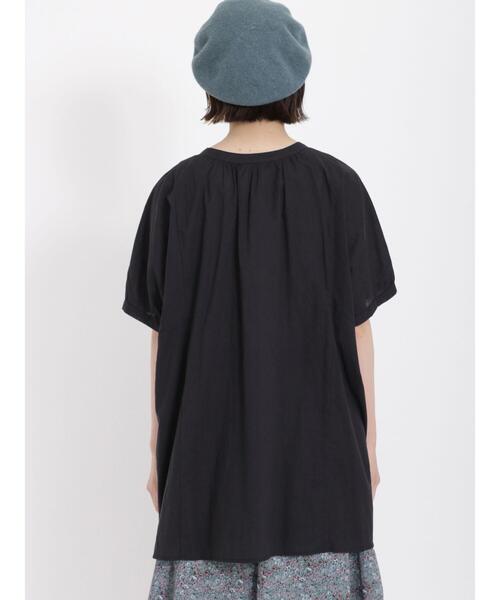 バンドカラースモッキング切替チュニック丈ブラウス[K](T) niko and… チュニック スモッキングバンドチュニック : ZOZOTOWN