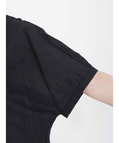 Samansa Mos2（サマンサ モスモス）の「切替バンドカラーチュニック（チュニック・レディース・ブラック/オフホワイト/グリーン/ブラウン・F）」の22枚目の写真