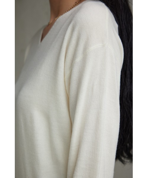 モイスティーヌ セール】ヌーディー2WAYVネックニットトップス（ニット/セーター