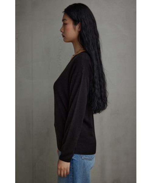 セール】ヌーディー2WAYVネックニットトップス（ニット/セーター