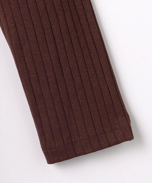 green label relaxing（グリーンレーベルリラクシング）の「TJ テレコ×タフタ チェック ロングワンピース 140cm-160cm（ワンピース・キッズ・ブラウン/ブラック・160cm/150cm/140cm）」の3枚目の写真