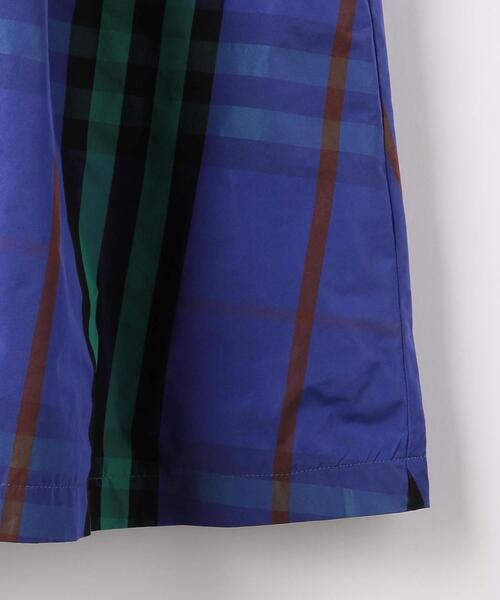 green label relaxing（グリーンレーベルリラクシング）の「TJ テレコ×タフタ チェック ロングワンピース 140cm-160cm（ワンピース・キッズ・ブラウン/ブラック・160cm/150cm/140cm）」の10枚目の写真