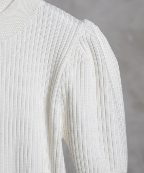 adree(アドリー)の「puff sleeve knit/パフスリーブニット(ニット/セーター・レディース・ブラック/ホワイト・SMALL/MEDIUM)」の19枚目の写真