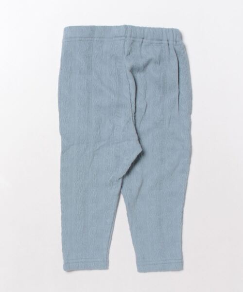 kladskap（クレードスコープ）の「クマワンポイントケーブルJQロング丈レギパン（レギンス/スパッツ・キッズ・チャコール/ブルー・80ｃｍ/90cm/100cm/110cm）」の7枚目の写真