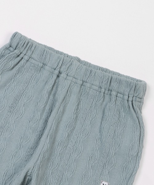 kladskap（クレードスコープ）の「クマワンポイントケーブルJQロング丈レギパン（レギンス/スパッツ・キッズ・チャコール/ブルー・80ｃｍ/90cm/100cm/110cm）」の9枚目の写真