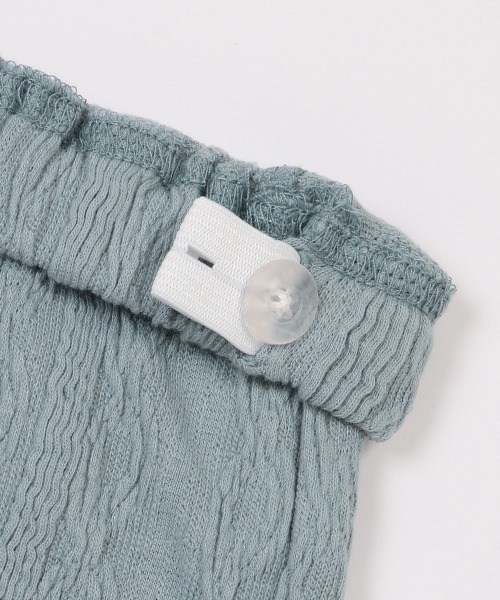 kladskap（クレードスコープ）の「クマワンポイントケーブルJQロング丈レギパン（レギンス/スパッツ・キッズ・チャコール/ブルー・80ｃｍ/90cm/100cm/110cm）」の10枚目の写真