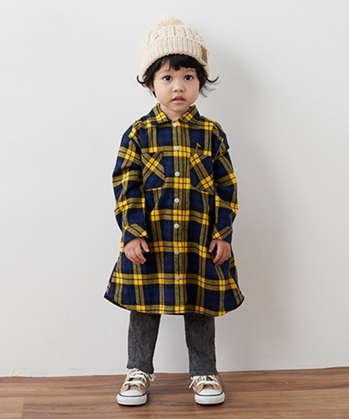 kladskap（クレードスコープ）の「クマワンポイントケーブルJQロング丈レギパン（レギンス/スパッツ・キッズ・チャコール/ブルー・80ｃｍ/90cm/100cm/110cm）」の3枚目の写真