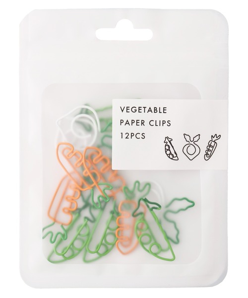 GLOBAL FORME CONCRETE（グローバルフォルムコンクリート）の「ベジタブル ペーパークリップ12p（ステーショナリー・レディース・マルチ・FREE）」の4枚目の写真