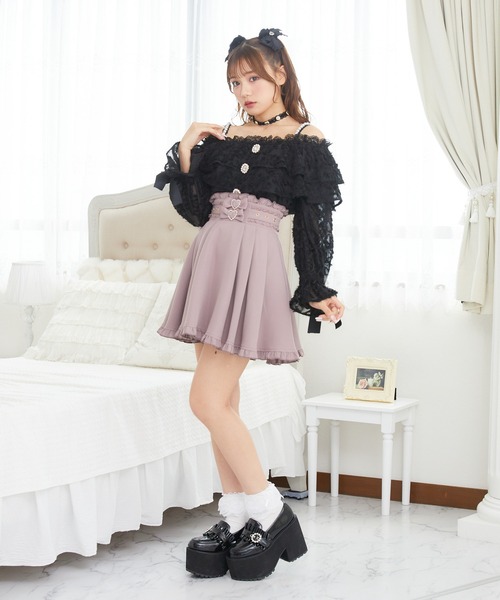 ROJITA(ロジータ)の「パール肩紐オフショルフェザーブラウス(シャツ/ブラウス・レディース・ブラック/ピンク/アイボリー・FREE)」の14枚目の写真