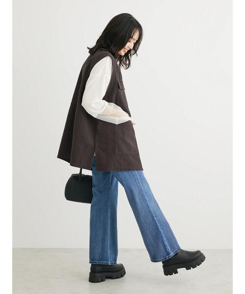 Sugar spoon（シュガースプーン）の「・SUGAR　SPOON　ノーカラーミリタリーベスト（ベスト・レディース・チャコールグレー/カーキ/ブラック・FREE）」の8枚目の写真