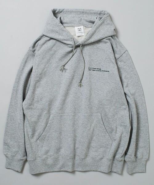 Firsthand（ファーストハンド）の「MA Firsthand/マ ファーストハンド FRENCH TERRY LOGO HOODIE / フレンチテリーロゴスウェット / プルオーバーフーディ（パーカー・メンズ・ネイビー/オフホワイト/ブラック/グレー・L/M）」の5枚目の写真