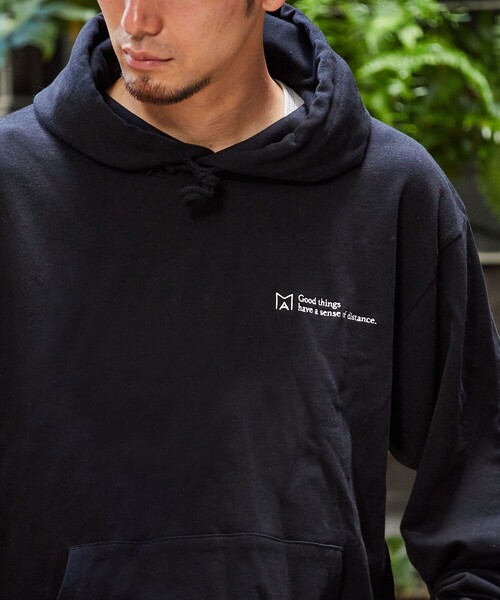 Firsthand（ファーストハンド）の「MA Firsthand/マ ファーストハンド FRENCH TERRY LOGO HOODIE / フレンチテリーロゴスウェット / プルオーバーフーディ（パーカー・メンズ・ネイビー/オフホワイト/ブラック/グレー・L/M）」の19枚目の写真