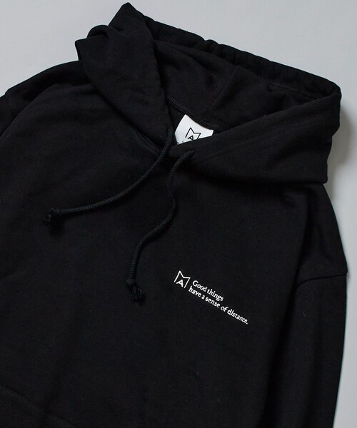 Firsthand（ファーストハンド）の「MA Firsthand/マ ファーストハンド FRENCH TERRY LOGO HOODIE / フレンチテリーロゴスウェット / プルオーバーフーディ（パーカー・メンズ・ネイビー/オフホワイト/ブラック/グレー・L/M）」の3枚目の写真