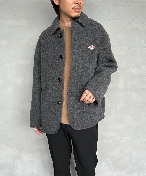 DANTON（ダントン）の「[DANTON/ダントン] ウールライトパイル カバーオールジャケット（カバーオール・レディース・ブラック/ベージュ/グレー・42/40）」の22枚目の写真