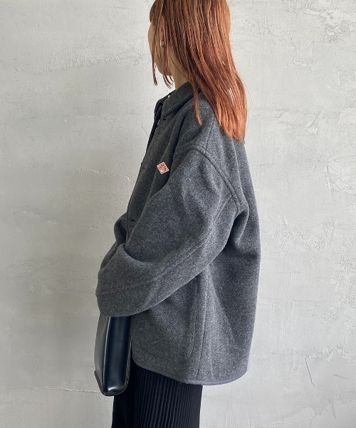 DANTON（ダントン）の「[DANTON/ダントン] ウールライトパイル カバーオールジャケット（カバーオール・レディース・ブラック/ベージュ/グレー・42/40）」の14枚目の写真