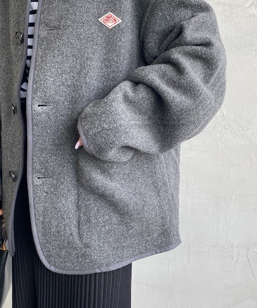 DANTON（ダントン）の「[DANTON/ダントン] ウールライトパイル カバーオールジャケット（カバーオール・レディース・ブラック/ベージュ/グレー・42/40）」の21枚目の写真