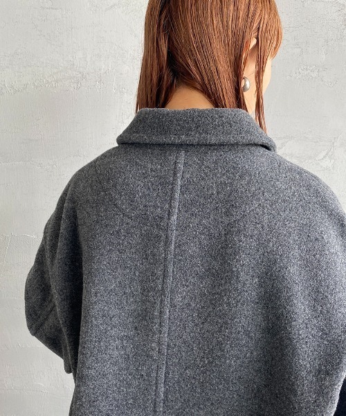 DANTON（ダントン）の「[DANTON/ダントン] ウールライトパイル カバーオールジャケット（カバーオール・レディース・ブラック/ベージュ/グレー・42/40）」の20枚目の写真