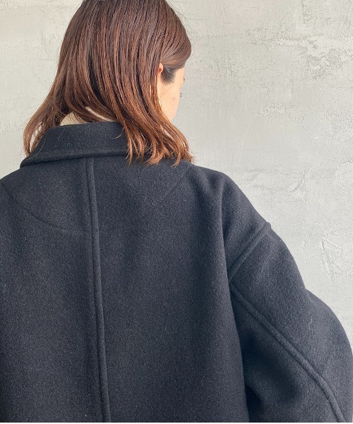 DANTON（ダントン）の「[DANTON/ダントン] ウールライトパイル カバーオールジャケット（カバーオール・レディース・ブラック/ベージュ/グレー・42/40）」の5枚目の写真