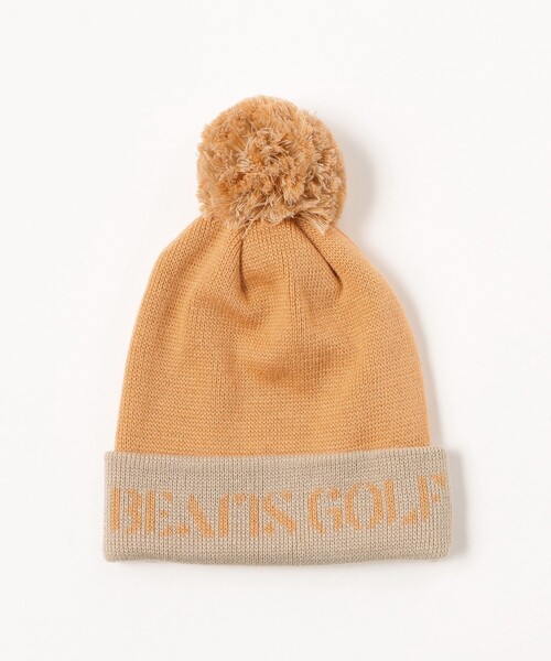 BEAMS GOLF(ビームスゴルフ)の「BEAMS GOLF / ポンポン ニットキャップ(ニットキャップ/ビーニー・レディース・オレンジ/セージグリーン/ブラック/ネイビー・FREE)」の7枚目の写真